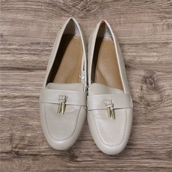 Nautica Beige Flats Loafers Women's US 8.5 Slip On Driving Shoes **READ** - Picture 1 of 10